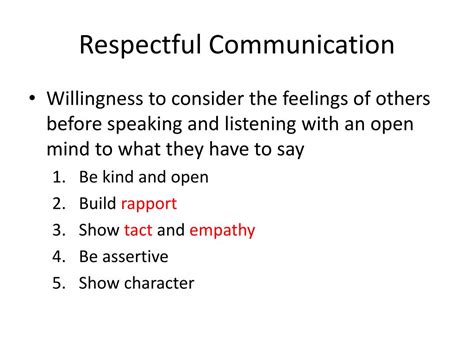 Ppt Respectful Communication Powerpoint Presentation Free Download