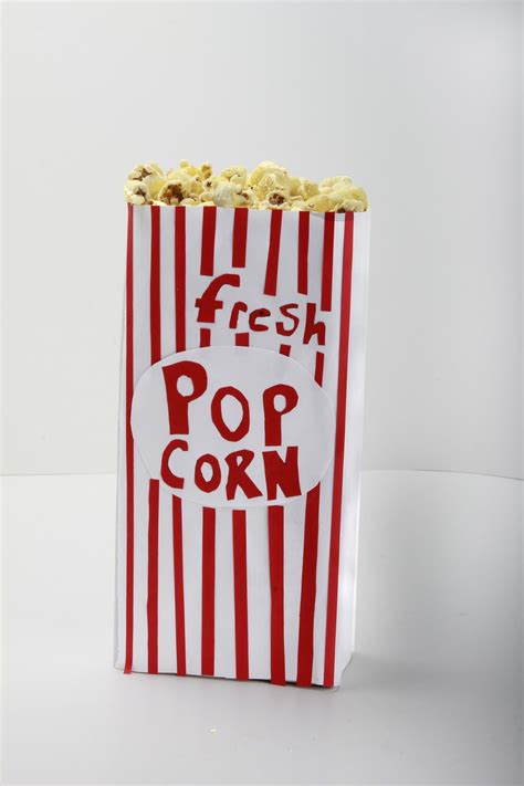 How To Make A Classic Popcorn Box Popcorn Box Diy Popcorn Hollywood