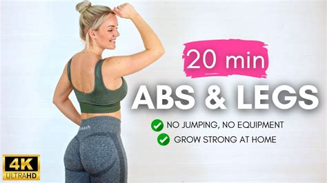 Min Abs And Legs Workout No Equipment Legs And Abs Workout At Home