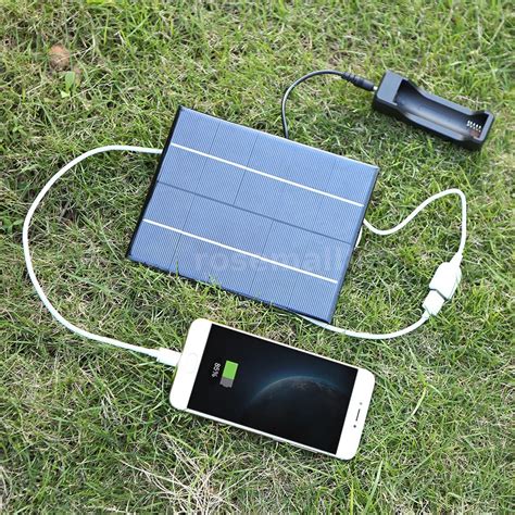 35w 5v Solar Panel Solar Cell Battery Phone Charger Power Outdoor
