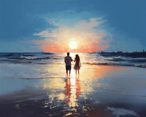 Sunset Beach Digital Art By Brian Howard Fine Art America
