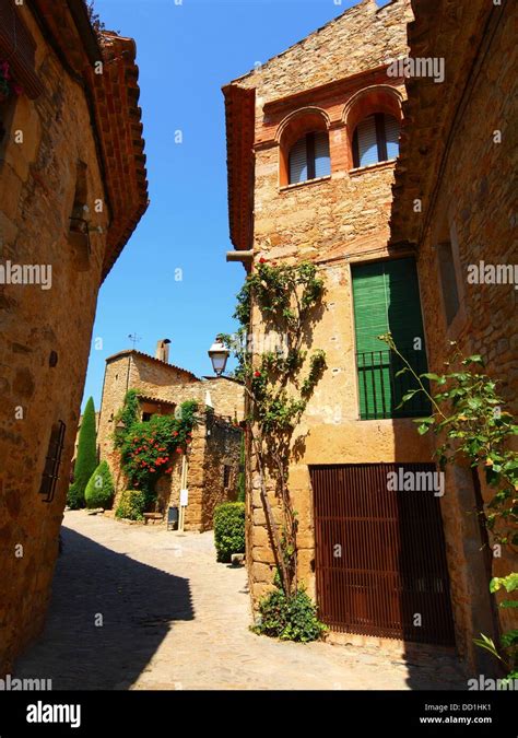 Peratallada Medieval Town Girona Catalunya Spain Stock Photo Alamy