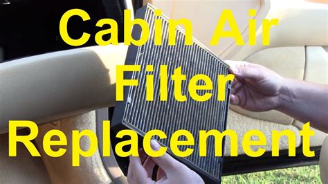 How To Change The Cabin Air Filter In Your Car Youtube