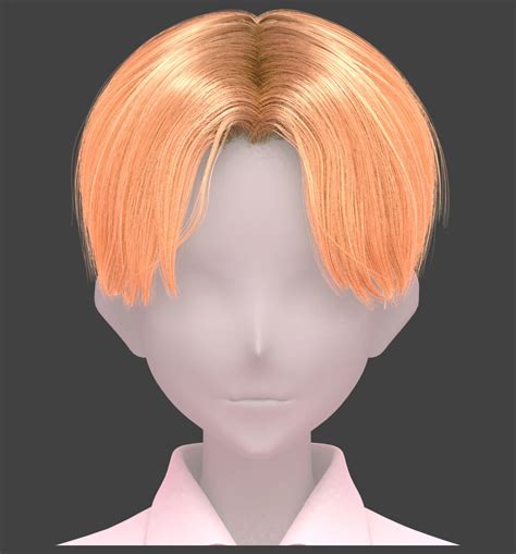 Artstation Anime Boy Hairstyles Pack Blend Files Game Assets