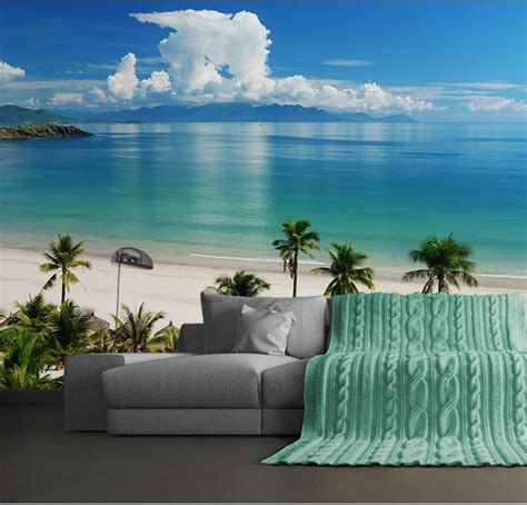 Beach Scene Tropics Paper Wallpapers Online Store
