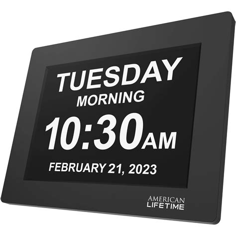 Buy American Lifetime 【New 2024】 Dementia Clock Large Digital Clock for