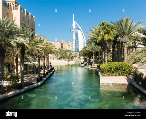 Madinat Jumeirah Resort And Tower Of Burj Al Arab Hotel In Dubai