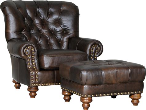 This traditional styled chair and ottoman set invites you to sit back and relax. Mayo 9310 Traditional Chair and Ottoman with Tufted Seat ...