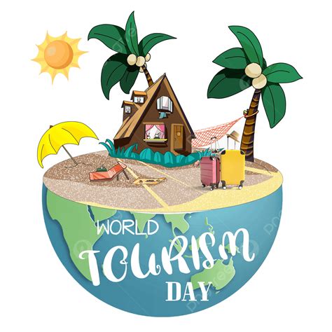 World Tourism Day Hd Transparent Earth World Tourism Day Beach World