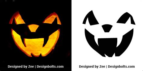 10 Free Scary Halloween Pumpkin Carving Stencils Patterns