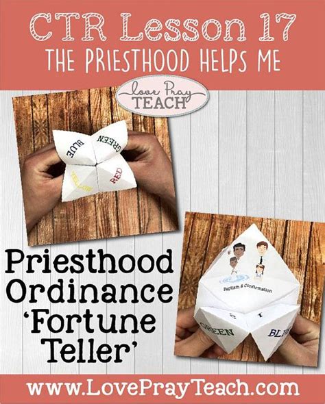 Lds Primary 2 Ctr Lesson 17 The Priesthood Helps Etsy Lesson