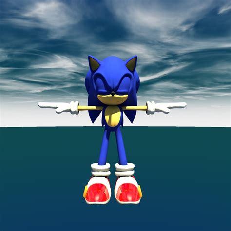 Sonic 3d Model For Animation