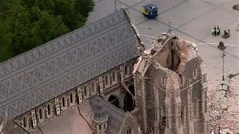 New Zealand Fears After Christchurch Cathedral Tower Collapse Bbc News