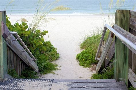 Wooden Steps Leading To Beach Stock Photo By ©sorsillo 3417063