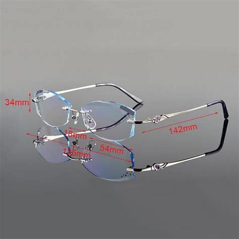 Vazrobe Rimless Glasses Frame Women Rhinestone Elegant Ladies Eyeglass — Keeboshop In 2020