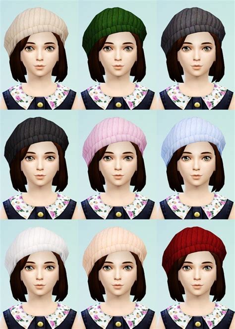 Knit Beret And Cat Beanies For Little Gals At Jsboutique Sims 4 Updates