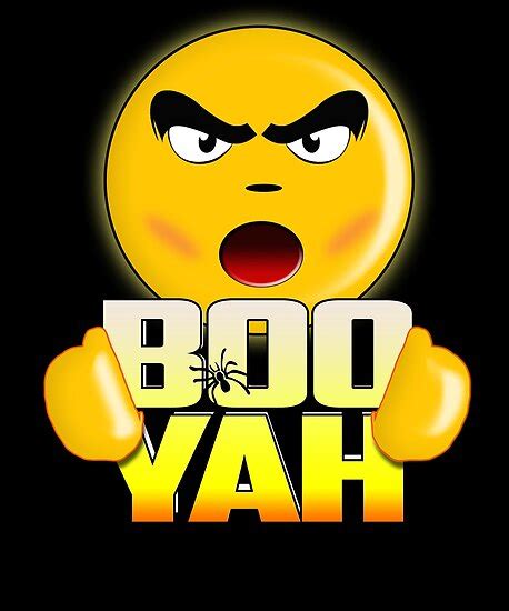 Happy Halloween Boo Yah Funny Emoji T Shirt Posters By