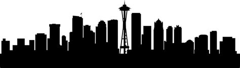 Seattle Wall Decal Sticker Skyline Seattle Skyline Png Download