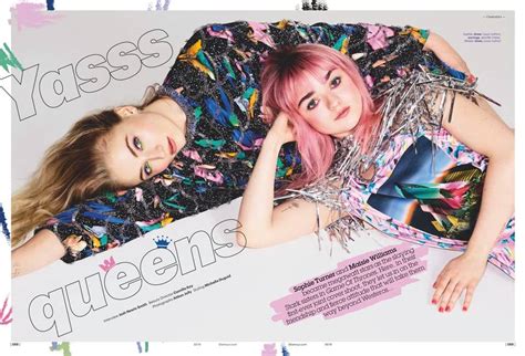 Maisie Williams And Sophie Turner Glamour Uk February 2019