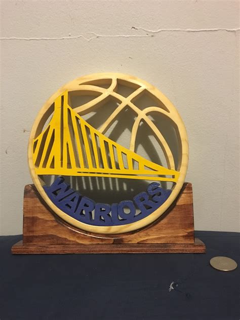 Golden State Warriors Custom Wooden Logo Bridge Etsy