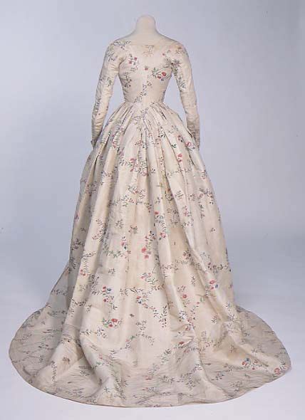 Robe à Langlaise 1780s Manchester City Galleries 18th Century Dress