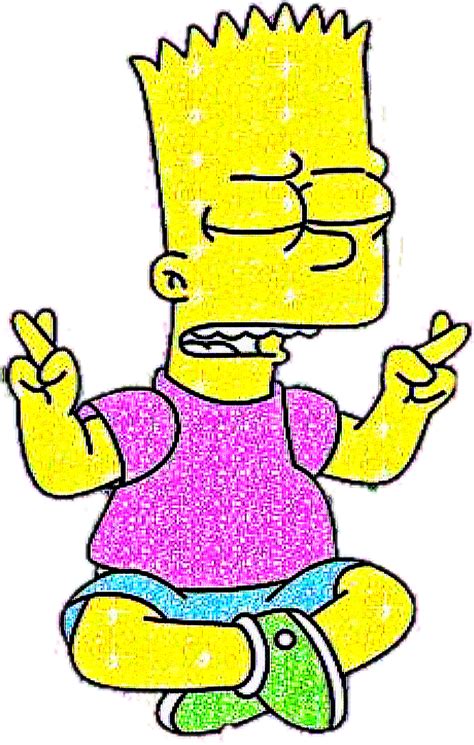 Bart Simpsons Rad Peace Freetoedit Sticker By Katsfeels