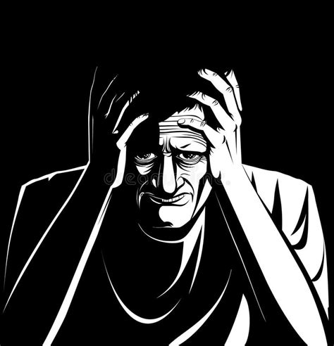 Depressed Man Stock Illustration Illustration Of Illustration 15009828