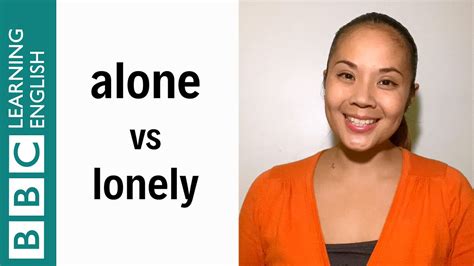 Alone Vs Lonely English In A Minute Youtube