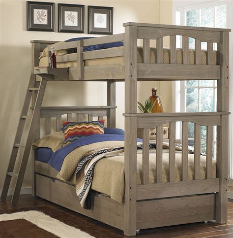 Twin Over Twin Bunk Bed Natural Wood Twin Over Twin Solid Bunk Bed Free Shipping