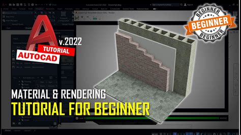 Autocad 2022 Material And Rendering Tutorial For Beginner Complete