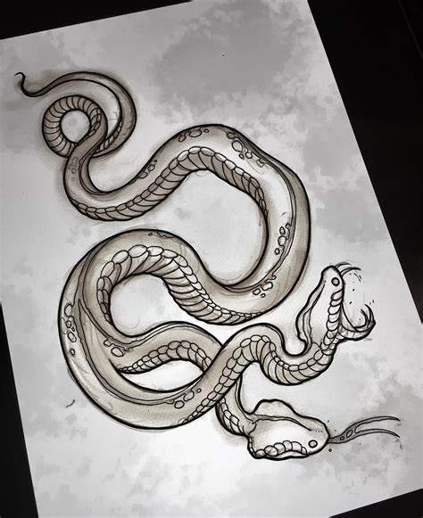 Two Headed Snake Tattoo Drawing Headed Snake Tattoo Designs Serpent