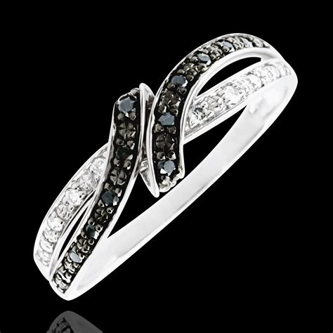 Ring Dämmerschein Rendez vous Schwarze Diamanten 18 Karat