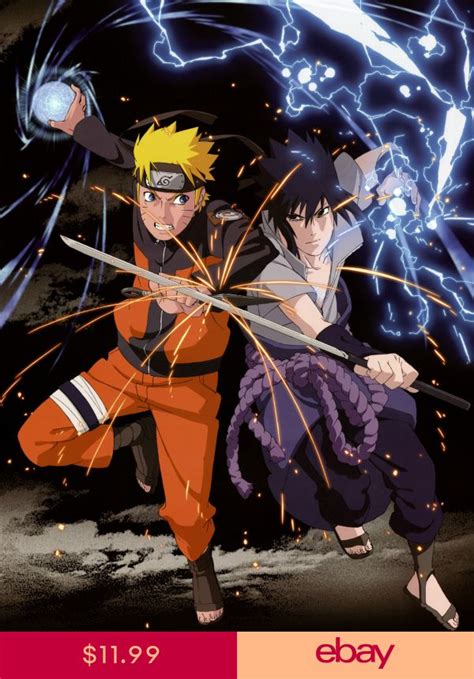 Naruto Vs Sasuke Art Poster Design 5 18x24 2582517 Naruto Shippuden