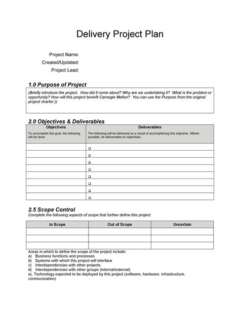 48 Professional Project Plan Templates Excel Word Pdf Templatelab