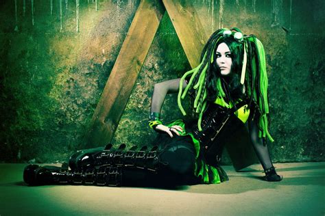 Green Cybergoth Cybergoth Cybergoth Fashion Goth Beauty