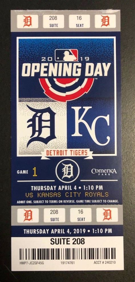 Opening day in cleveland on march 26. 2019 Detroit Tigers Opening Day ticket stub vs Rangers in 2020 | Tigers opening day, Detroit ...