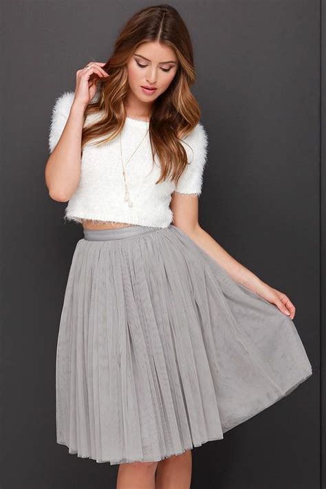 All In Good Cheer Grey Tulle Skirt Grey Tulle Skirt Wedding Guest