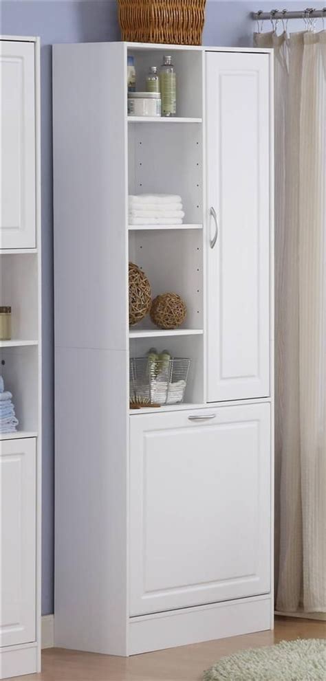 Near areas like elmont, st. Linen Cabinet w Laundry Hamper | Cheap bathroom storage ...