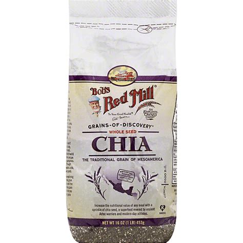 Bobs Red Mill Chia Seeds Premium Whole Flour And Meals Market Basket