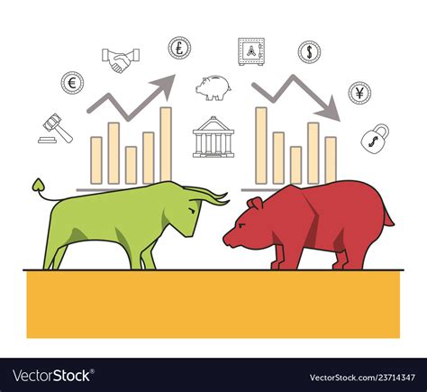 Finance And Trading Cartoon Royalty Free Vector Image