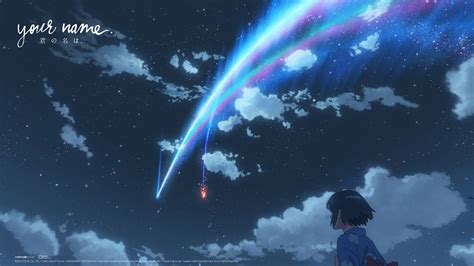 Download Your Name Mitsuha And Comet Scene Wallpaper