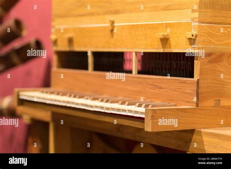 Leonardo Da Vinci Musical Instrument Wooden Piano Stock Photo Alamy