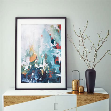 Modern Framed Art Print Abstract Wall Art By Abstract House