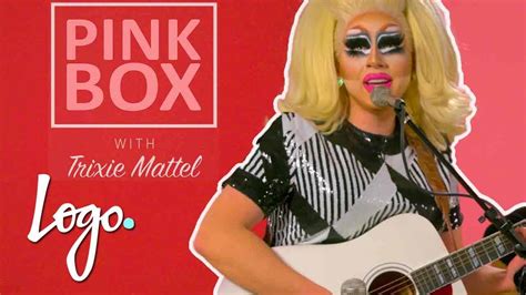 trixie mattel performs from new hit album barbara in her pink box logo tv youtube