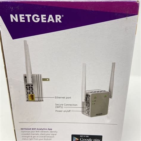 Netgear Ac1200 Wi Fi Range Extender With Ethernet Port Ex6120 Ebay