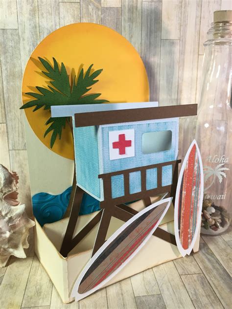 Surfer's Paradise Box Card by DT Mike – Simply Crafty SVGs