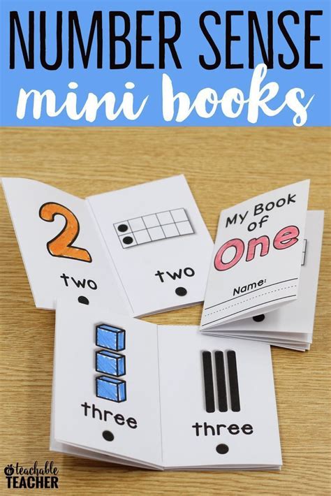 Printable Number Sense Books Made From One Sheet Of Paper Without Staples Or Glue Just Some