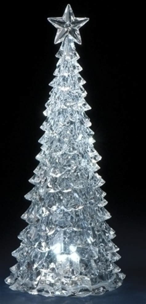 1475 Icy Crystal Led Lighted Christmas Tree Table Top Decoration