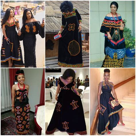 Traditional Slay Women Wearing The Bamenda Or Toghu Attire From