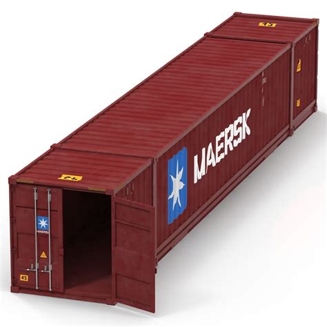 53 Ft Shipping Iso Container 3d Model